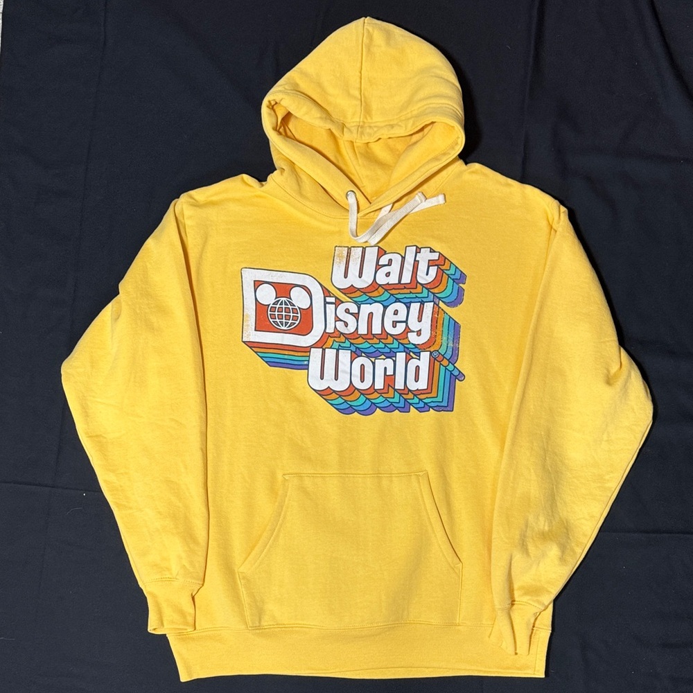 NWOT Walt Disney World Hoodie Sweatshirt with Retro Logo Size Med Men or Women